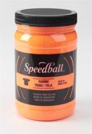 32 fl. oz speedball fluorescent orange screen printing ink logo