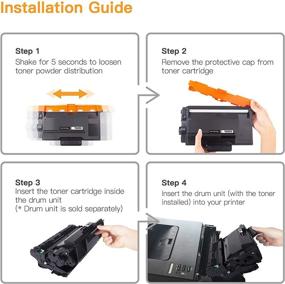 img 1 attached to 🖨️ E-Z Ink (TM) High Yield Compatible Toner Cartridge Set for Brother MFCL5900DW - TN850 TN820 (2 Black)