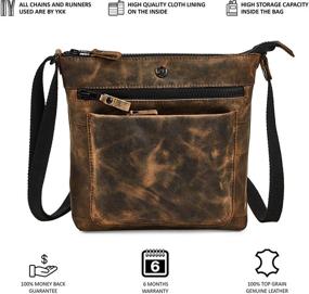 img 3 attached to 👜 Stylish COCHOA Womens Leather Triple Crossbody Women's Handbags & Wallets – Complete Elegance at Your Fingertips!