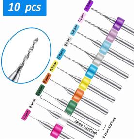 img 2 attached to 37-Piece Hand Drill Tool Set for Craft Carving and Jewelry Making including Pin Vise, Miniature Twist Drill Bits, and Bench Vice