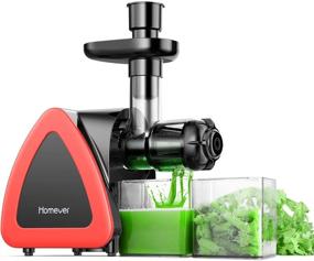 img 4 attached to 🥤 HOMEVER Slow Masticating Juicer Machine for Fruits and Vegetables - Quiet, High Nutrient Cold Press with Reverse Function - Easy to Clean, BPA-Free - Includes Juice Cup & Brush