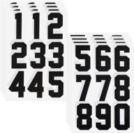 numbers transfer patches flocking t shirts logo