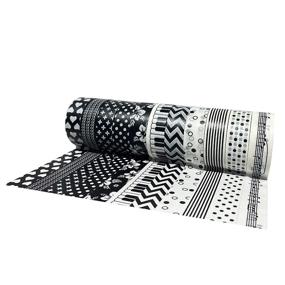 img 1 attached to 🖤 Minimalist Black and White Washi Tape Set: 20 Rolls for DIY Arts, Crafts, and Gift Wrapping - Japanese Masking Decorative Tapes for Bullet Journals and Scrapbooking