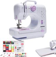 🧵 complete sewing machine bundle: 12 stitches, extension table, instructional dvd, & special thread box logo