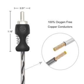 img 3 attached to 🔊 Recoil 17ft 4 Channel RCA Audio Cable: High-Performance Oxygen Free Copper, Noise Reduction, Twisted Pair Design