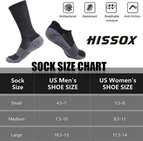 img 3 attached to 🧦 Copper Running Socks, Hissox Unisex Ankle Crew - Moisture-Wicking, Anti-Smell Sport & Hiking Cushion Socks