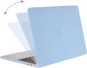 img 1 attached to 🖥️ MOSISO MacBook Pro 13 inch Case 2016-2020 Release A2338 M1 A2289 A2251 A2159 A1989 A1706 A1708, Plastic Hard Shell Case Cover & Screen Protector, Airy Blue - Compatible with/Without Touch Bar