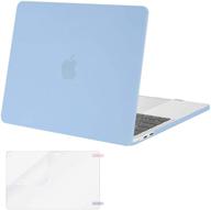 🖥️ mosiso macbook pro 13 inch case 2016-2020 release a2338 m1 a2289 a2251 a2159 a1989 a1706 a1708, plastic hard shell case cover & screen protector, airy blue - compatible with/without touch bar logo