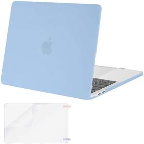 img 4 attached to 🖥️ MOSISO MacBook Pro 13 inch Case 2016-2020 Release A2338 M1 A2289 A2251 A2159 A1989 A1706 A1708, Plastic Hard Shell Case Cover & Screen Protector, Airy Blue - Compatible with/Without Touch Bar