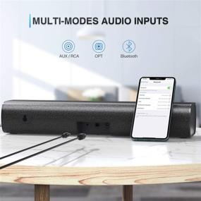 img 1 attached to 🔊 SAKOBS Soundbar for TV: 3D Surround Sound Mini Sound Bar with Bluetooth for Home Theater/Gaming/Projectors