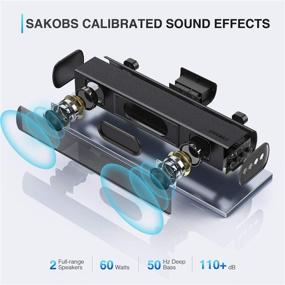 img 3 attached to 🔊 SAKOBS Soundbar for TV: 3D Surround Sound Mini Sound Bar with Bluetooth for Home Theater/Gaming/Projectors