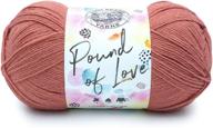 🧶 lion brand terracotta pound of love yarn: premium quality yarn for all your craft projects logo