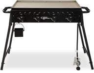 country smokers csgdl0590 highland: large portable griddle for exceptional outdoor cooking - black logo