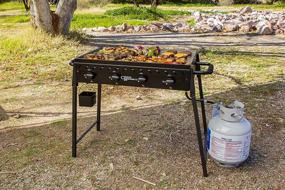img 1 attached to Country Smokers CSGDL0590 Highland: Large Portable Griddle for Exceptional Outdoor Cooking - Black