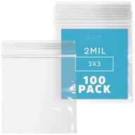 📦 clear reclosable gpi brand: convenient inches packaging solution logo