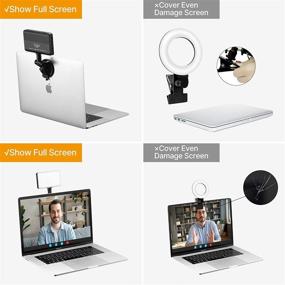 img 1 attached to 🖥️ Effective Laptop Light for Video Conferencing and Live Streaming: Suction Mount Lighting Kits for Remote Working Zoom Calls, Compatible with MacBook iPad ASUS Lenovo Acer HP