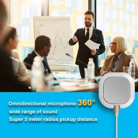 img 2 attached to 🎙️ SiZHENG USB Microphone - Plug and Play Omnidirectional Condenser Boundary Microphone for PC Gaming, Online Meetings, Live Streaming, and Podcasting (White)