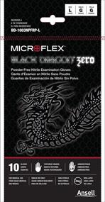 img 3 attached to 🧤 Microflex Black Dragon Latex Gloves - Exam Grade, Size Medium (100 Pack) - Disposable, Black, Latex Gloves