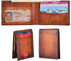 img 3 attached to Authentic Bifold Wallet: Genuine Leather Wallet for Men