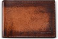 authentic bifold wallet: genuine leather wallet for men logo