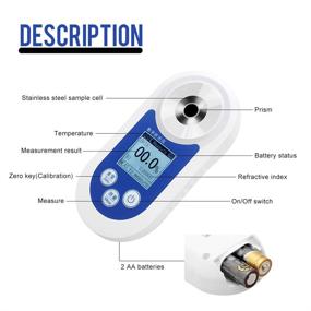 img 2 attached to Lnicez Instruments Digital Brix Refractometer - Accurate 0-55% Range Measurement