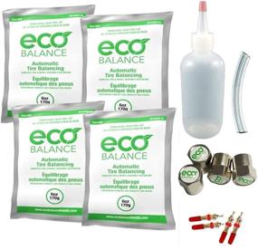 img 4 attached to ECO Balance EDIY-6 Tire/Wheel Balancing Beads Kit - Off-Road, Light Duty Truck Tires - (4) 🔧 6oz DIY Bead Bags - (4) Valve Caps and Cores - (1) Core Remover - Injector Bottle