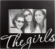 malden international designs the girls in cursive words picture frame, 4x6, black - stylish decor for precious memories logo