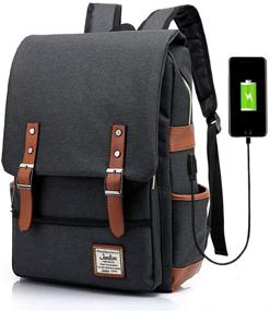 img 4 attached to Junlion Business Backpack Rucksack Charging Backpacks and Laptop Backpacks