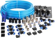 🔧 wynnsky shop air line kit: complete 49-piece garage air compressor accessories master kit - 60ft nylon compressed air pipe, 200 psi, cutter, tees, connectors, mounting clips logo