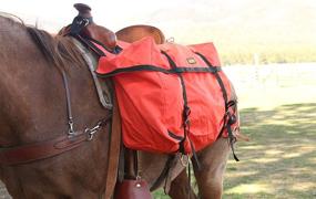 img 3 attached to 🐎 TrailMax Over-The-Saddle Pack Pannier Bags: Ultimate Solution for Western Riders, Perfect for Hunting Camps, Effortless and Long-lasting