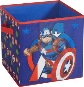 img 3 attached to 🌟 Idea Nuova Captain America and Iron Man 2 Avengers Folding Storage Cubes with LED Lights - 11.5 inches