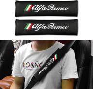 enhance safety and style with pu material car seat belt decoration protection for alfa romeo giulia stelvio 159 147 156 166 giulietta mito gt 4c car styling logo