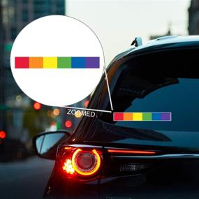 img 3 attached to LGBT Pride Rainbow Flag Sticker & Iron Patch - Vibrant Vertical Stripes Design - Multisurface Decal for Cars, Lockers, and More - 1.7 x 11 inches