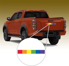 img 1 attached to LGBT Pride Rainbow Flag Sticker & Iron Patch - Vibrant Vertical Stripes Design - Multisurface Decal for Cars, Lockers, and More - 1.7 x 11 inches