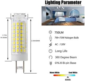 img 2 attached to 💡 Dazzling Daylight: Dimmable Halogen Replacement Lighting for Brightening Every Space