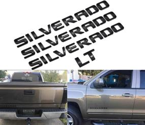 img 4 attached to Silverado Nameplate Letter Emblems Original Exterior Accessories