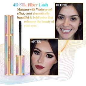 img 1 attached to 4D Silk Fiber Lash Mascara by Ksndurn: Waterproof Black Volume and Length Mascara for Stunning Eyelashes