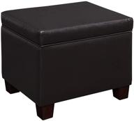 madison espresso storage ottoman by convenience concepts: maximize space and convenience logo