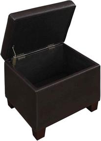 img 3 attached to Madison Espresso Storage Ottoman by Convenience Concepts: Maximize Space and Convenience