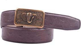 img 3 attached to VIAMTO Genuine Leather Elephant Automatic 🐘 Men's Belt Accessories: Exquisite Style & Quality