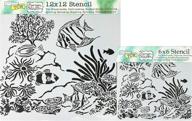 crafters workshop set stencils aquarium logo