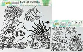 img 1 attached to Crafters Workshop Set Stencils Aquarium