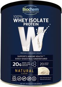 img 4 attached to 🏋️ 100% Whey Isolate Protein - Natural Flavor - 24.6 oz - Pre &amp; Post Workout - Meal Replacement - Keto-Friendly - High Protein Content - Rapid Digestion - Refreshing Taste - Easy Mixing