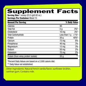 img 3 attached to 🏋️ 100% Whey Isolate Protein - Natural Flavor - 24.6 oz - Pre &amp; Post Workout - Meal Replacement - Keto-Friendly - High Protein Content - Rapid Digestion - Refreshing Taste - Easy Mixing