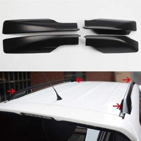 img 3 attached to 🚗 Protect Your Toyota RAV4's Roof Rack Rails with High-Flying Car Accessories Black End Cap Protection Cover Shell (2006-2012)