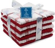dan river 100% cotton dish towels, pack of 8, 12x12 in 400 gsm – soft & absorbent dish cloths for drying & washing dishes in kitchen, hotels, restaurants, farmhouse & home логотип