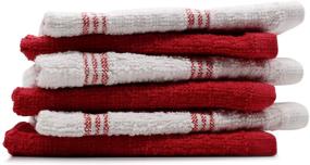 img 1 attached to DAN RIVER 100% Cotton Dish Towels, Pack of 8, 12x12 in 400 GSM – Soft & Absorbent Dish Cloths for Drying & Washing Dishes in Kitchen, Hotels, Restaurants, Farmhouse & Home
