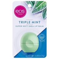 triple mint eos super soft shea sphere lip balm - deeply hydrating and moisture-sealing formula with sustainably-sourced ingredients, 0.25 oz logo