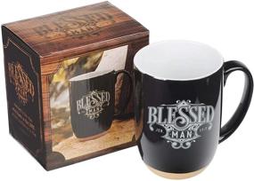 img 1 attached to 🙏 Blessed Man Coffee Mug – Jeremiah 17:7 Scripture, 15oz, Black by Christian Art Gifts