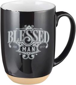 img 3 attached to 🙏 Blessed Man Coffee Mug – Jeremiah 17:7 Scripture, 15oz, Black by Christian Art Gifts